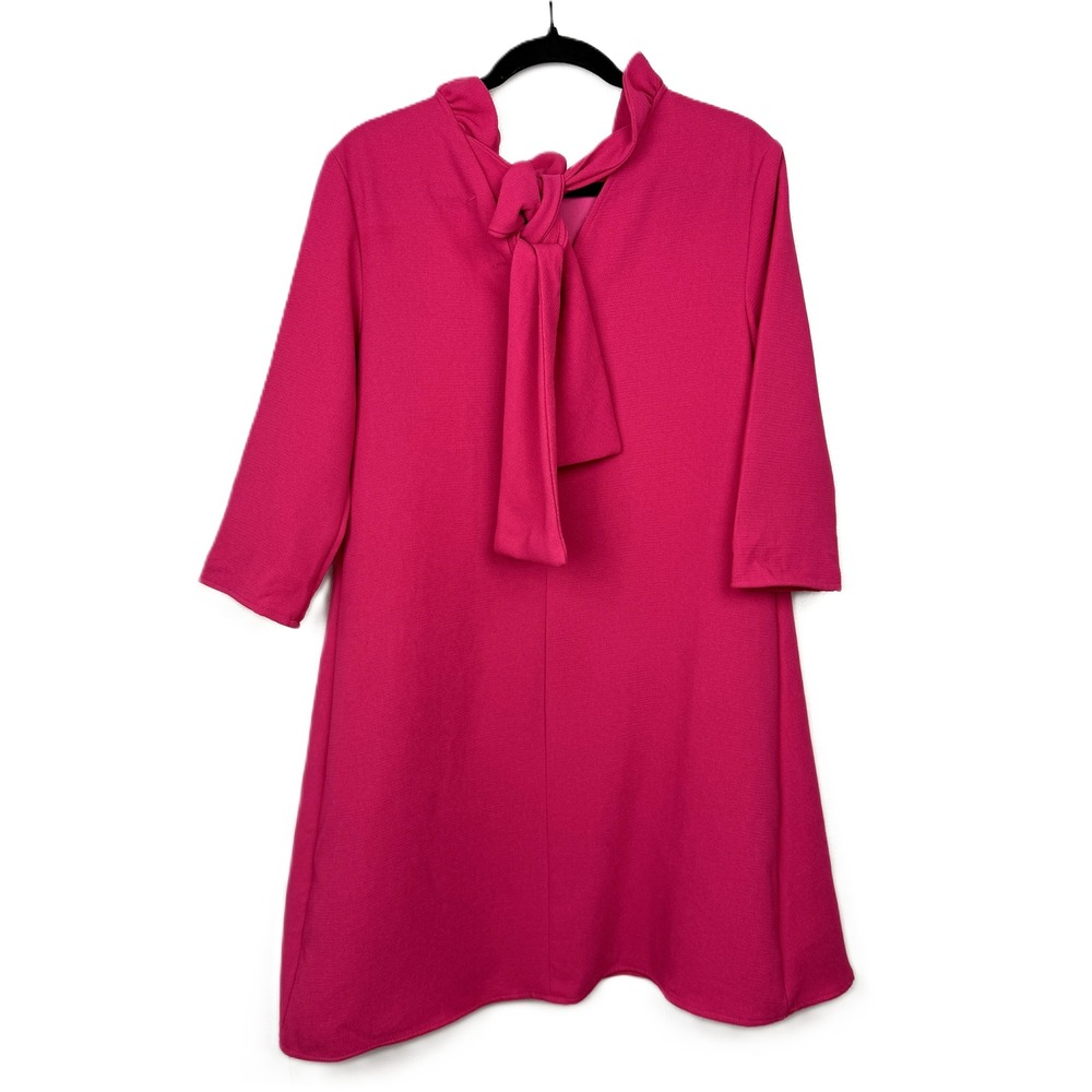 Tuckernuck Hot Pink Tie-Back Mini Dress - Picture 5 of 9